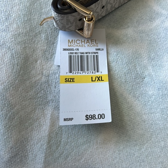 Vanilla logo belt bag with stripe - Picture 2 of 2